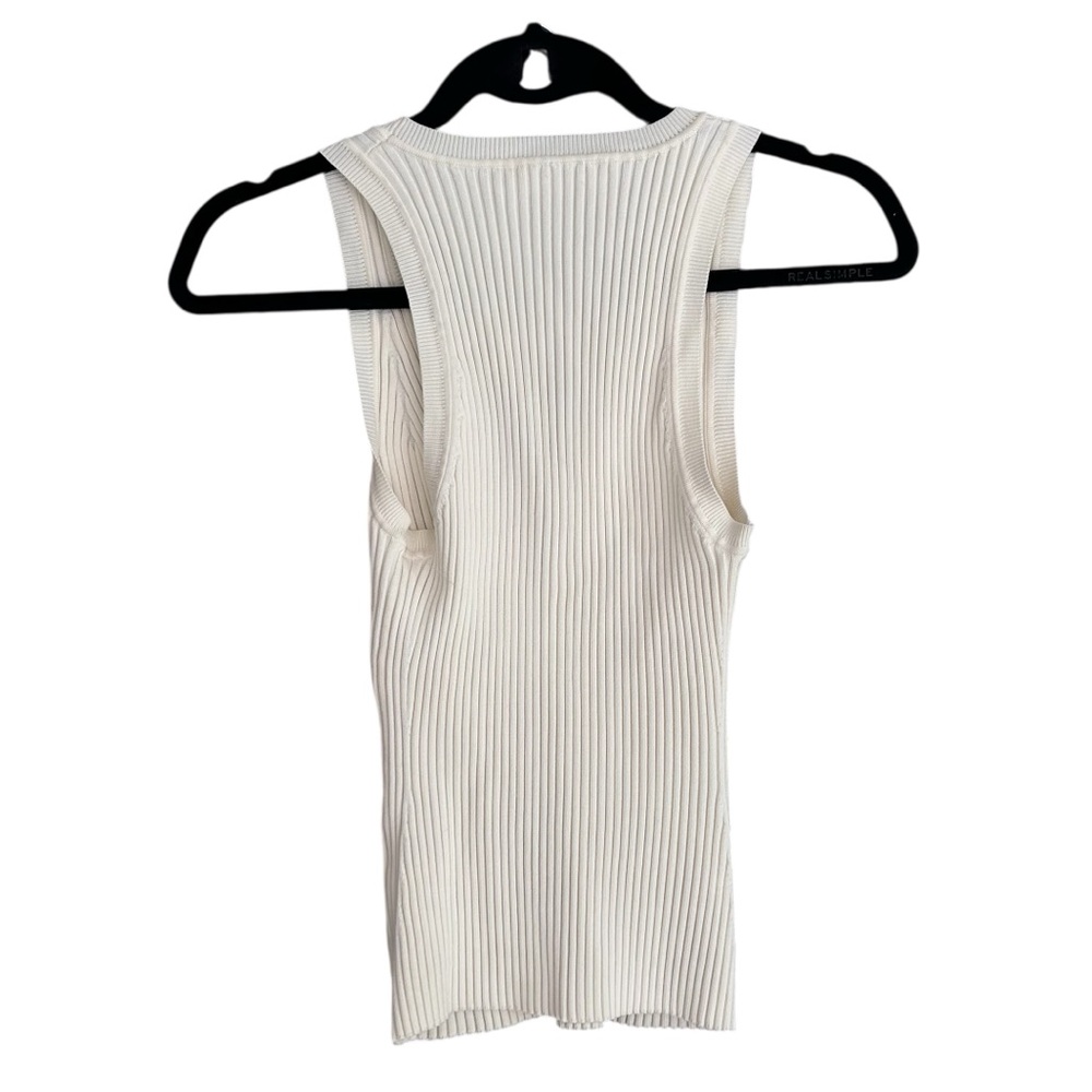 Jonathan Simkhai Cream Ribbed Tank Midi Set - Picture 3 of 8